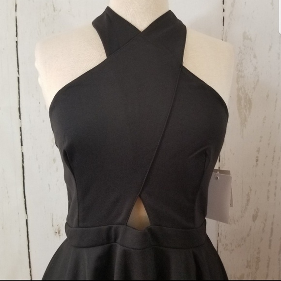 KALANI HILLIKER for Alyce Criss Cross Halter Dress - Picture 2 of 7